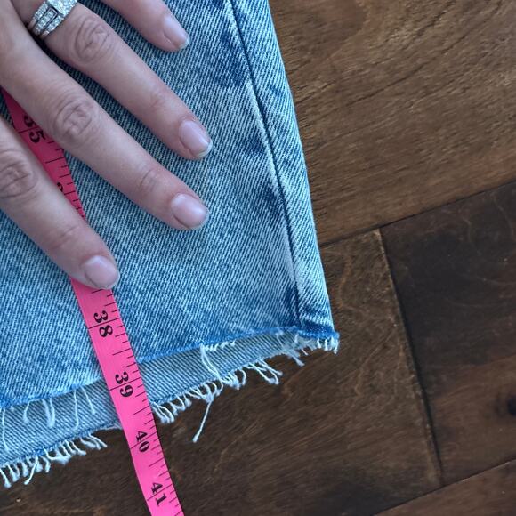 NWT Levi's Icon Maxi Skirt Side Slit Raw Hem Light Wash Denim Blue Women's Sz 3 - Picture 10 of 10